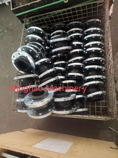 Single Rubber Flexible Joints for Vibration and Noise Reduction