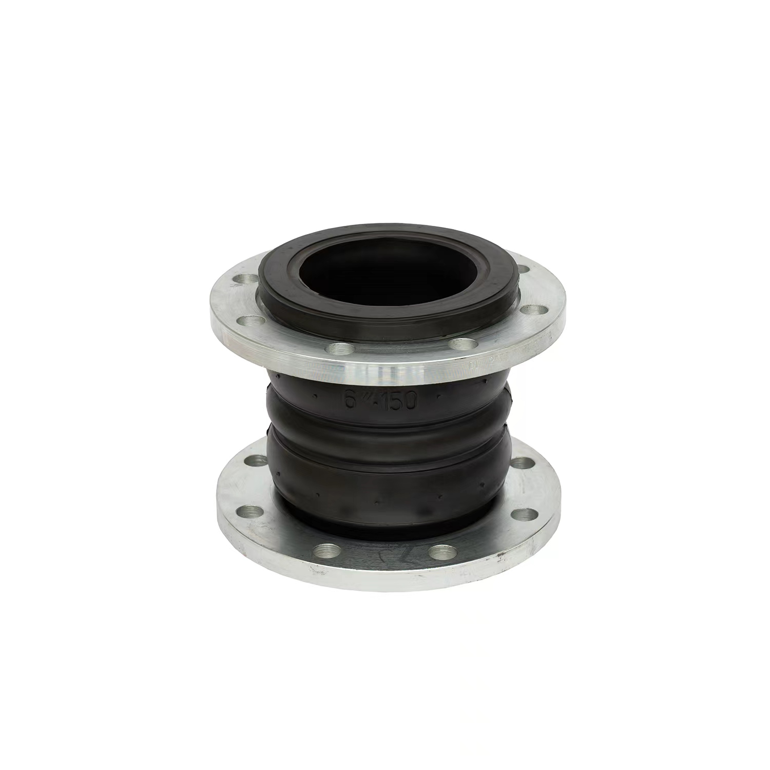 Double Ball Rubber Bellows Pipe Joint with Carbon Steel Flange Ends