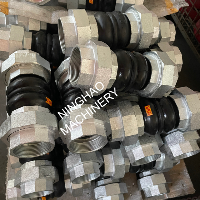 NBR Threaded Rubber Expansion Connector for HVAC Systems