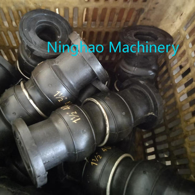 SS304 Flanged Double Sphere NBR Rubber Expansion Joint 