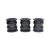 Movement Adsorption DN80 Double-Bulb Rubber Pipe Expansion Joint with Flange Ends