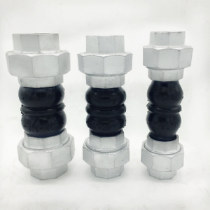 High Pressure Thread Connection Rubber Joint with Union Ends for Pipe Movements