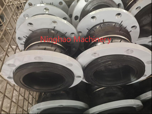 Noise Reduction Pipeline Connector Double Sphere Rubber Expansion Joint 