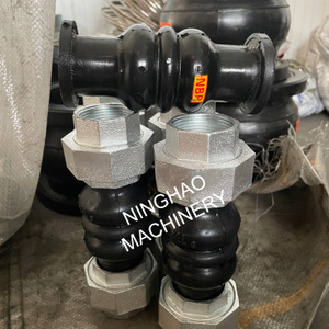 DN25 NBR Threaded Pipe Joint Rubber Expansion Connector