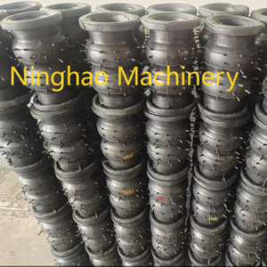 HVAC Double Sphere Rubber Expansion Joint with SS304 Flanges