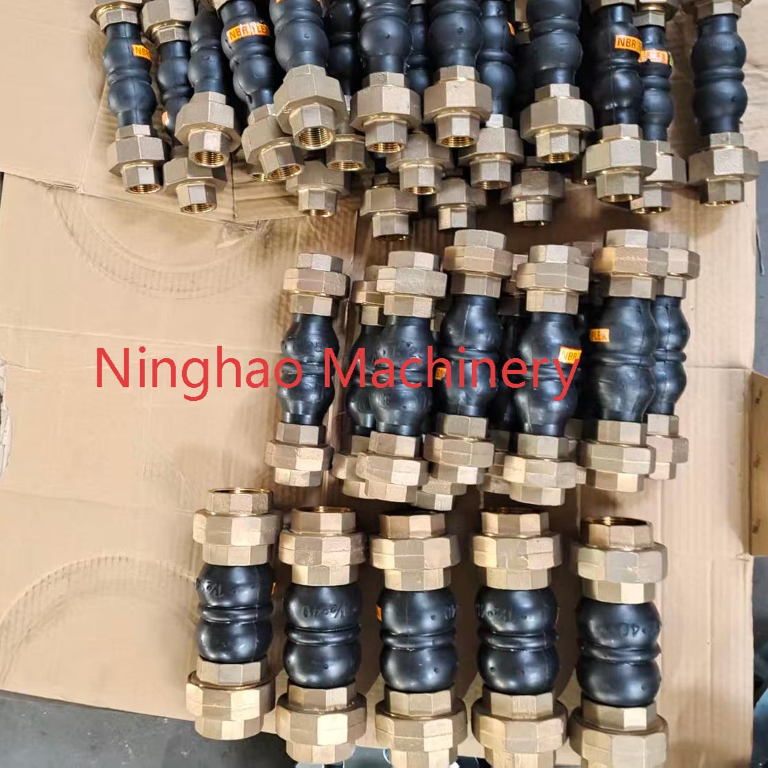 DN80 Chemical Resistant Rubber Joint with Threaded Ends