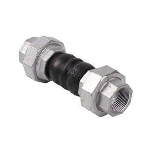 Union NPT Thread Connection Double Ball Flexible Rubber Pipe Joint