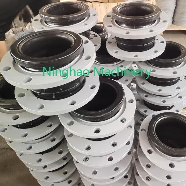 NBR Natural Rubber Expansion Joint with Stainless Steel Flanges 