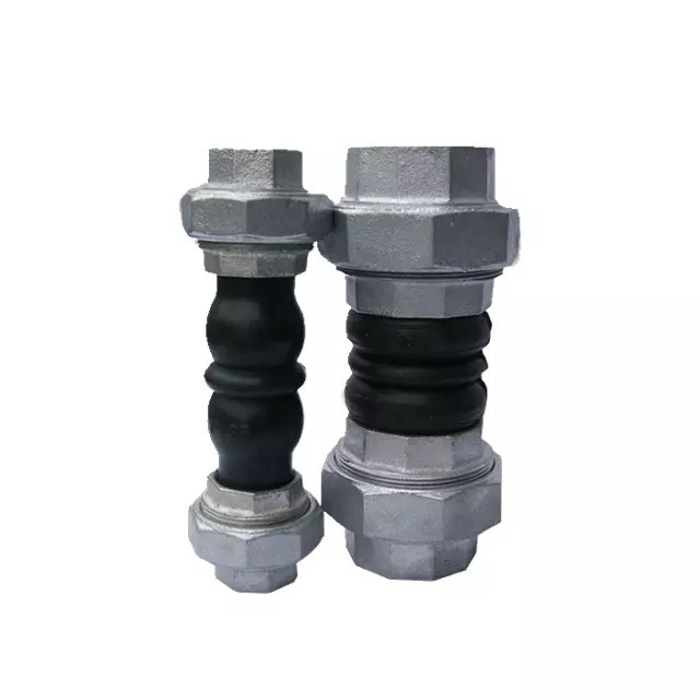 Heavy Duty Thread Connection Rubber Joint with Union Ends for Pipelines