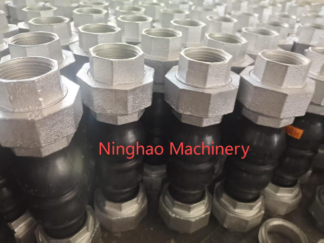 Heavy Duty Threaded Rubber Joint for Industrial Systems