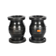 Single Ball DN65 2-1/2 Inch EPDM Rubber Compensator with Steel Flange Ends