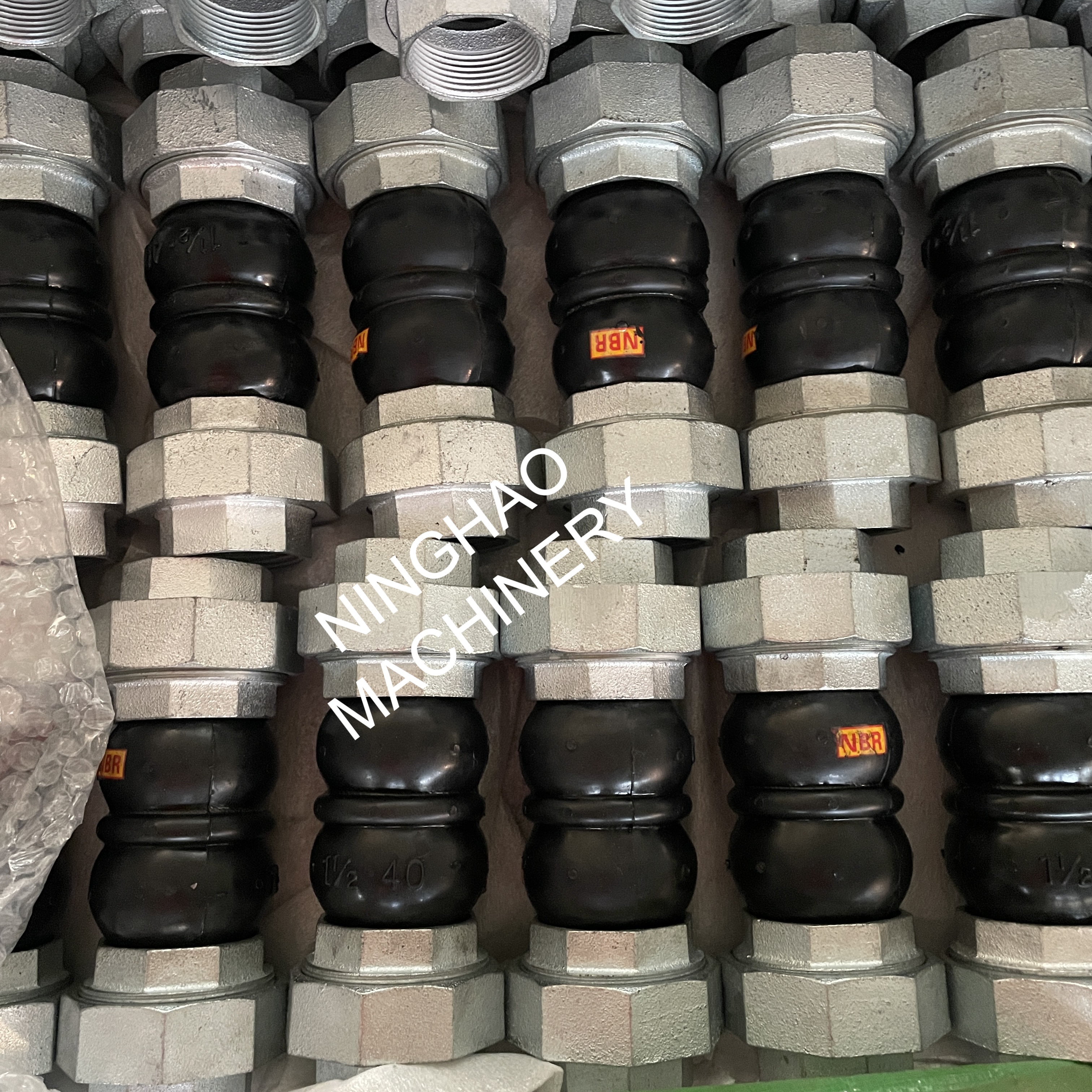 BSPT Threaded Rubber Flexible Joint Vibration Absorber 