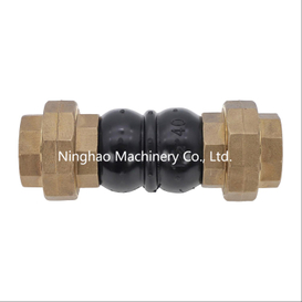 BSPT NPT Carbon Steel Union Thread Connection Rubber Expansion Joint