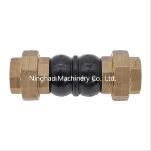 BSPT NPT Carbon Steel Union Thread Connection Rubber Expansion Joint