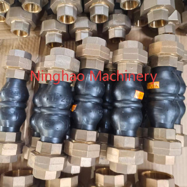 Bronze NBR Threaded Rubber Pipe Joint for Water Systems