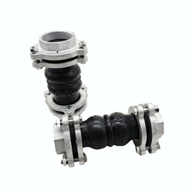 DN65 Screw Threaded Rubber Flexible Joint Pipe Connector